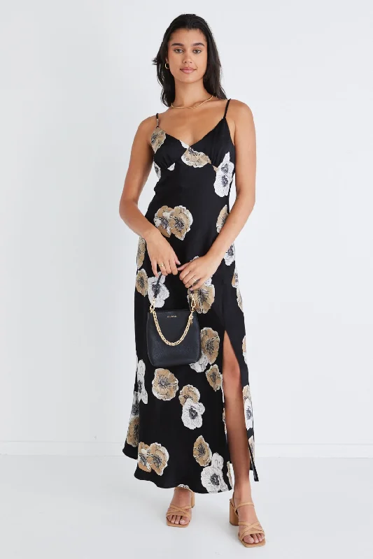Halter Neck Women Dress to Show Off the Shoulders and Neckline Halter Neck Women Dress to Show Off the Shoulders and Neckline Otherworldly Black Floral Satin Bias Slip Midi Dress Halter Neck Women Dress to Show Off the Shoulders and Neckline Halter Neck Women Dress to Show Off the Shoulders and Neckline Otherworldly Black Floral Satin Bias Slip Midi Dress