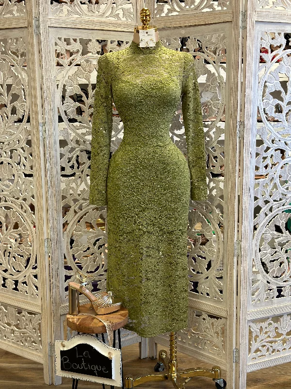 Lace - Embellished Women Dress for an Elegant and Sophisticated Appearance Lace - Embellished Women Dress for an Elegant and Sophisticated Appearance Pistachio Green Lace Midi Dress- Stretchy,Estira Lace - Embellished Women Dress for an Elegant and Sophisticated Appearance Lace - Embellished Women Dress for an Elegant and Sophisticated Appearance Pistachio Green Lace Midi Dress- Stretchy,Estira
