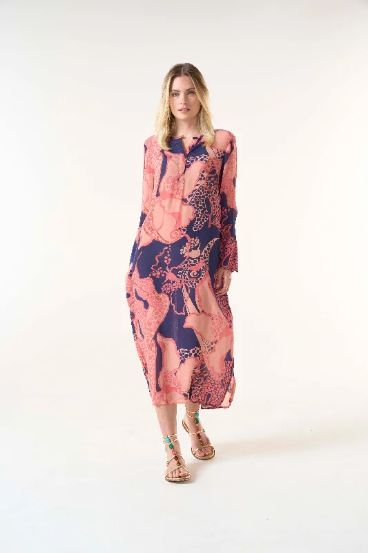 Pleated Women Dress with a Timeless and Elegant Texture Pleated Women Dress with a Timeless and Elegant Texture Portofino Long genie coral Pleated Women Dress with a Timeless and Elegant Texture Pleated Women Dress with a Timeless and Elegant Texture Portofino Long genie coral