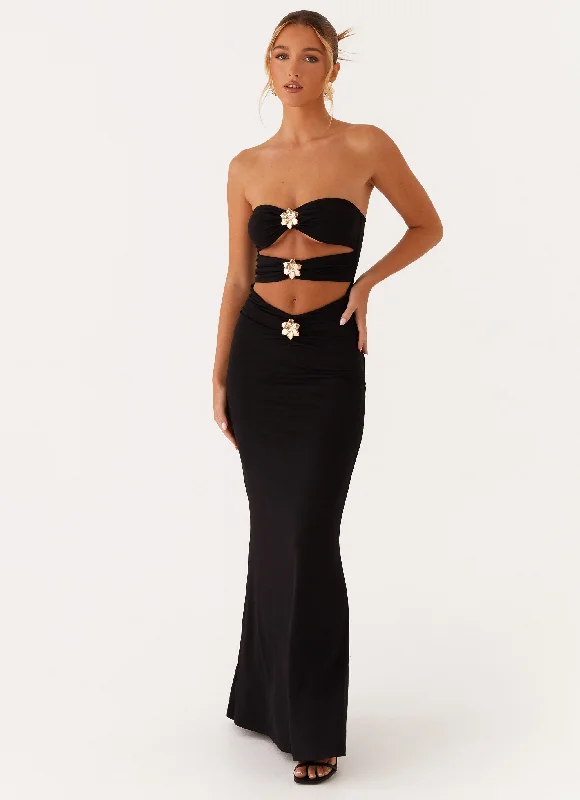 Little Black Women Dress with Sequins for a Glamorous Night Out Little Black Women Dress with Sequins for a Glamorous Night Out Save Me Maxi Dress - Black