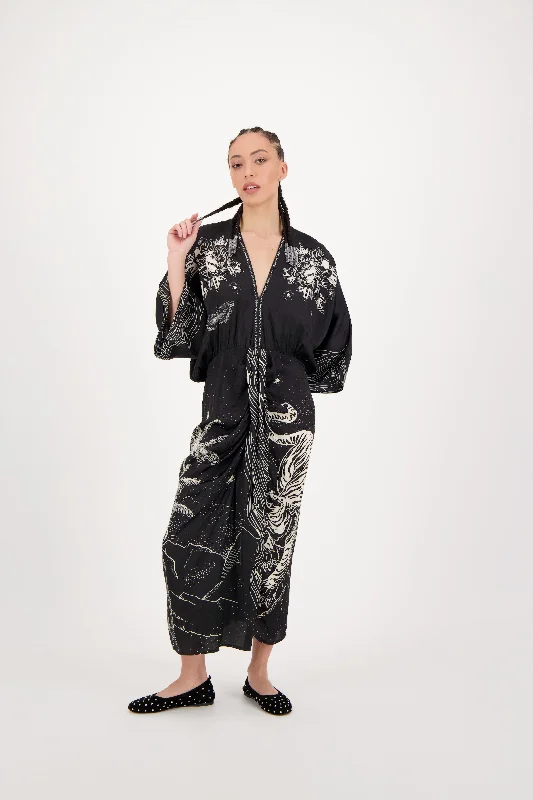 Mermaid - Style Women Dress with a Fitted Silhouette for Special Occasions Mermaid - Style Women Dress with a Fitted Silhouette for Special Occasions Sophia black magic kimono dress Mermaid - Style Women Dress with a Fitted Silhouette for Special Occasions Mermaid - Style Women Dress with a Fitted Silhouette for Special Occasions Sophia black magic kimono dress
