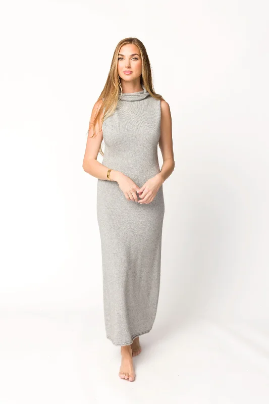 Lace - Embellished Women Dress for an Elegant and Sophisticated Appearance Lace - Embellished Women Dress for an Elegant and Sophisticated Appearance Quinn Turtleneck Maxi Dress in Heather Grey Lace - Embellished Women Dress for an Elegant and Sophisticated Appearance Lace - Embellished Women Dress for an Elegant and Sophisticated Appearance Quinn Turtleneck Maxi Dress in Heather Grey